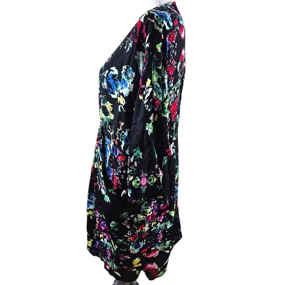 Maeve Anthropologie Petal Palette Draped Tunic Mini Dress In S - Picture 5 of 8